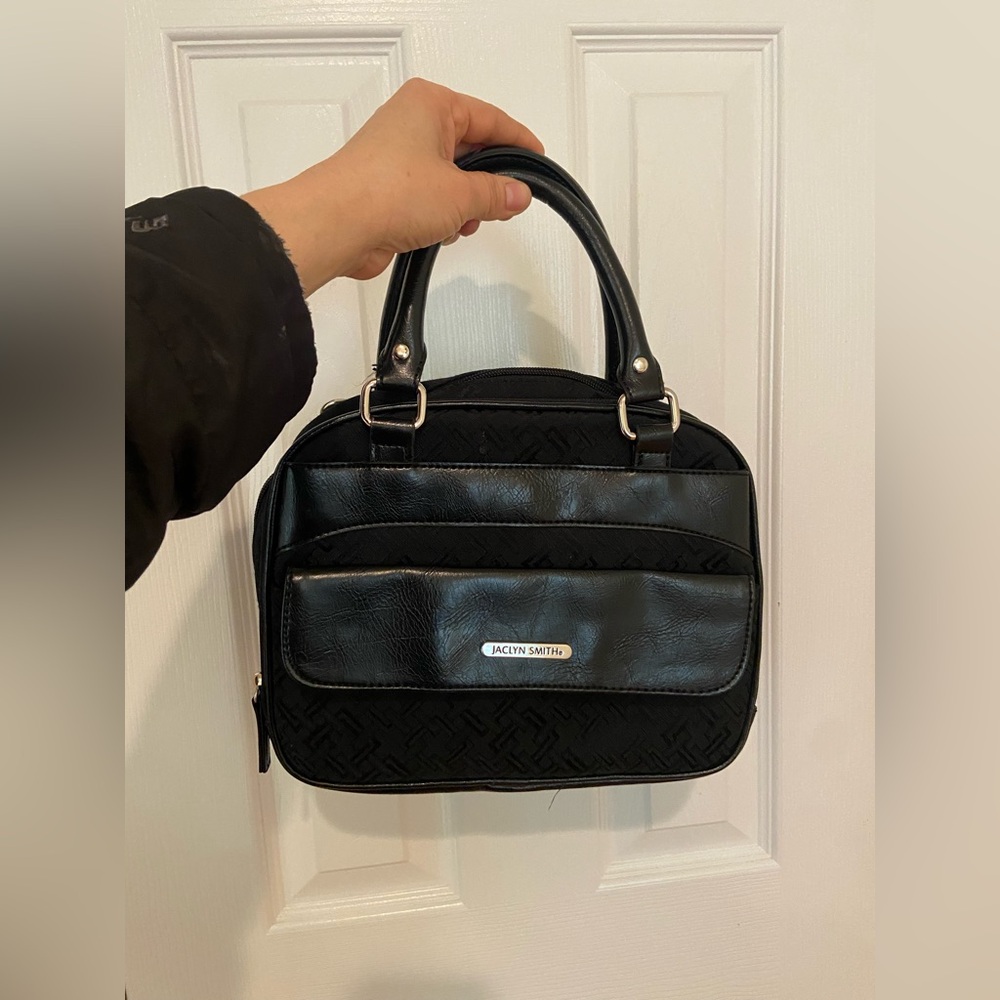 Jaclyn Smith Black Purse/Bag, Multiple Compartments
